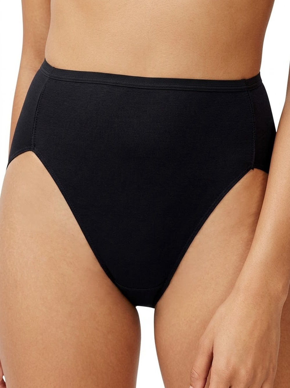 SOMA Hi-Leg Vanishing Edge Black High-Rise Panties Women’s Underwear NEW